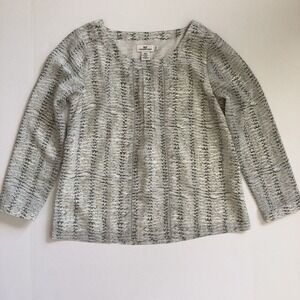 Women's Vineyard Vines Size 6 Fern Print Ladder Lace Top Blouse